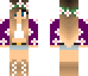 brunette flower girl