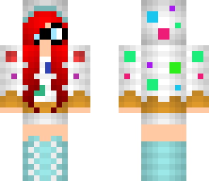 red haired nerd cake girl