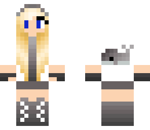 blonde whale girl