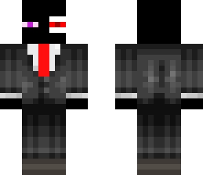 cyborg enderman in a suit