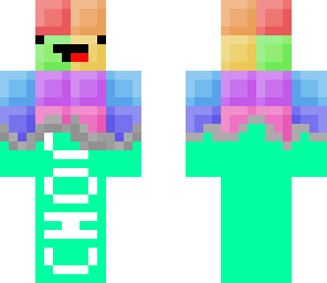 rainbow chocolate mint green edit derp face fix