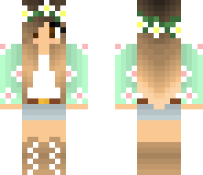 brunette flower girl