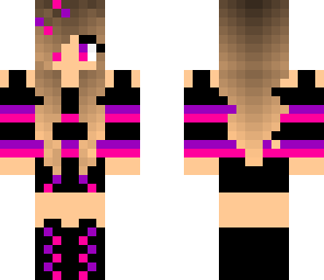 purple and pink girl