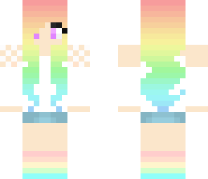 pastel rainbow girl