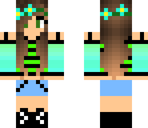 blue cute girl