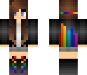 rainbow dubstep girl
