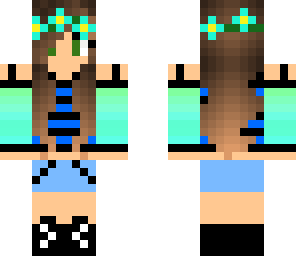 edited blue cute girl