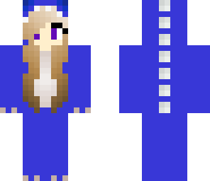 blue girl dragon skin