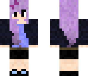 purple haired girl