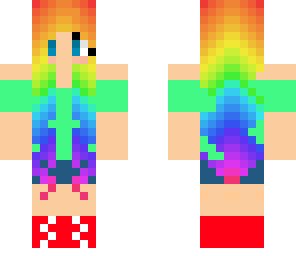 cute casual rainbow girl