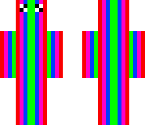 red pink blue green