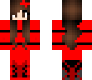 cute girl red and black