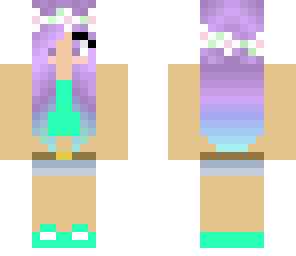 cute colored hair girl
