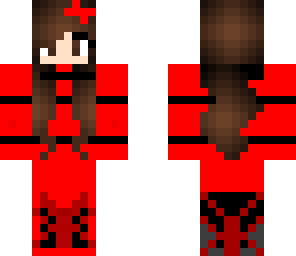 cute girl red and black