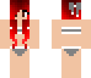 red hair girl bathing suit or underwear