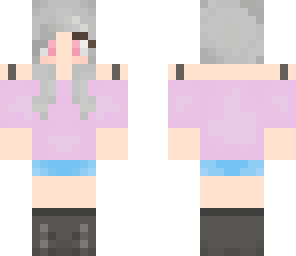 grey hair girl