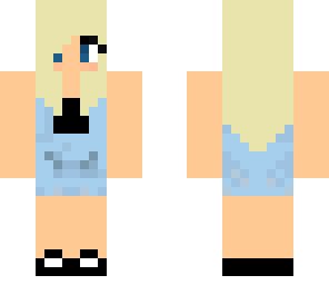 blond overalls