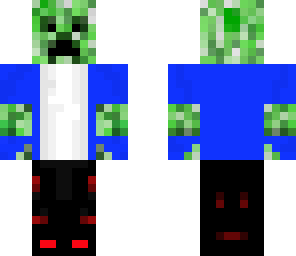 normal creeper boy with blue-red headphones