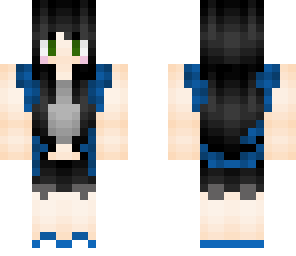 raven haired blue plaid