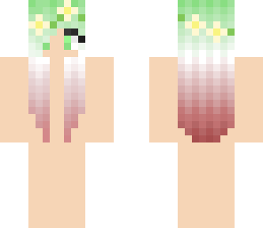 girl skin base with flowers