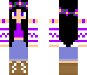 cute purple girl