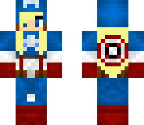 blonde captian america girl