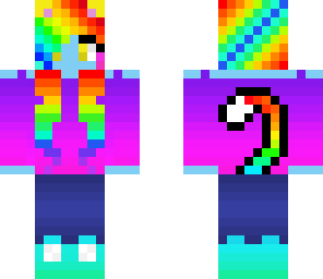 rainbow cat girl