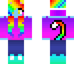 rainbow cat girl