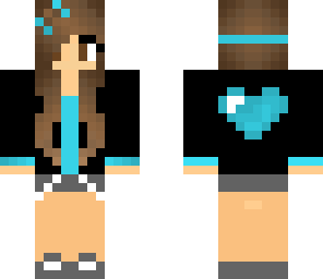 blue and black girl