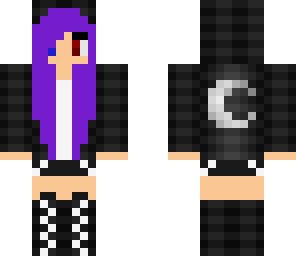 edited purple vampire girl