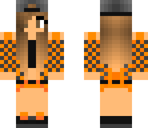 orange skater girl