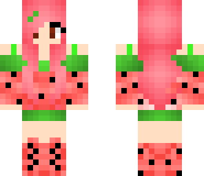 cute watermelon kawaii girl