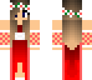 red dress
