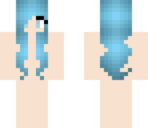 cyan hairbase wavy hair
