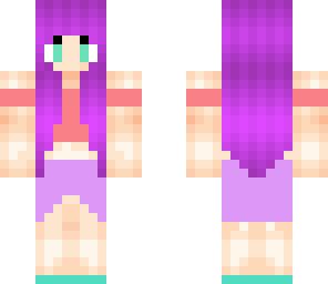 girly girl with purple hair
