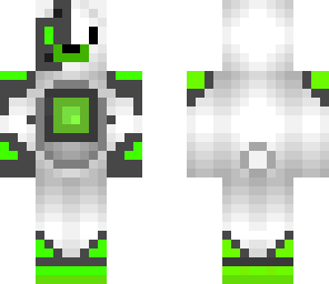 green cyborg bear
