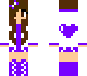 girl with purple headphones