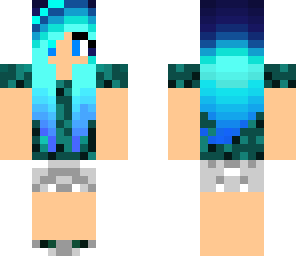 blue haired girl