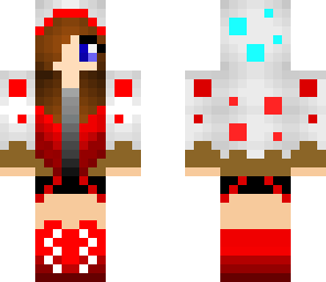 red and blue cake girl