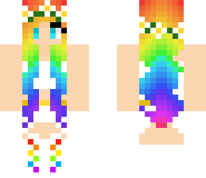 rainbow flower girl