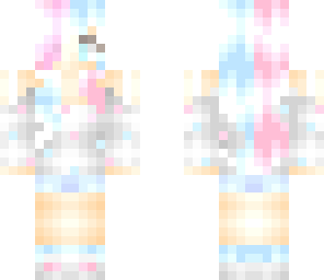cotton candy colors girl