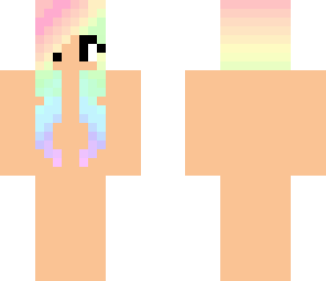 rainbow hair template