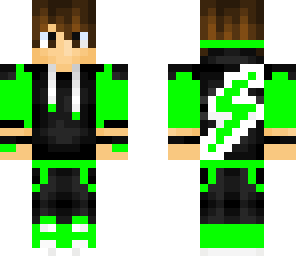 gamer boy with a green hoodie