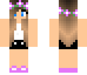 blue eyed girl purple blond hair