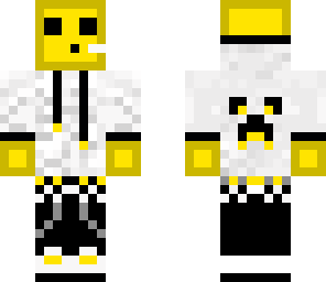 yellow slime in a hoodie