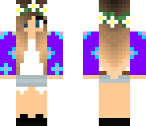 colorful flower girl