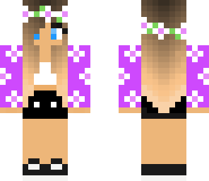 blue eyed girl purple blond hair