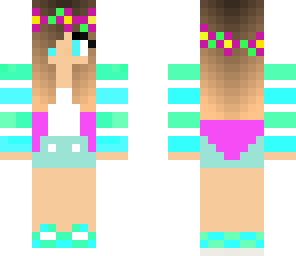 edit of cute light blue and green girl