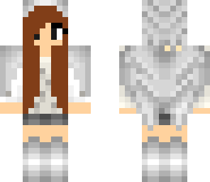 silver brunnette