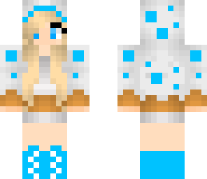 blue cake girl